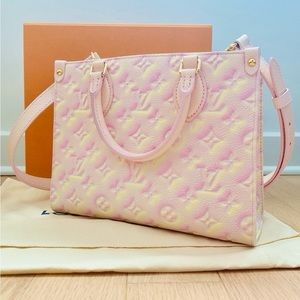Louis Vuitton Stardust On the Go Empreinte Monogram Pink tote PM